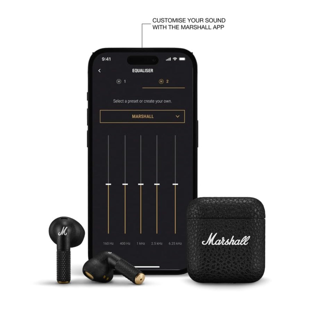 Marshall Minor IV True Wireless Headphones Earphones - Black | 1006653