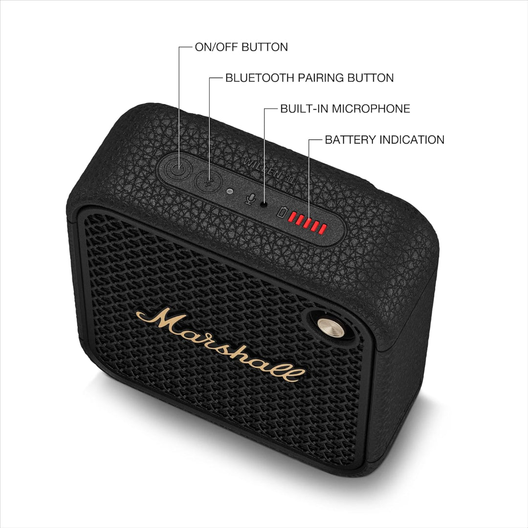 Marshall Willen II Portable Wireless Bluetooth Speaker - Black Brass | 1006714