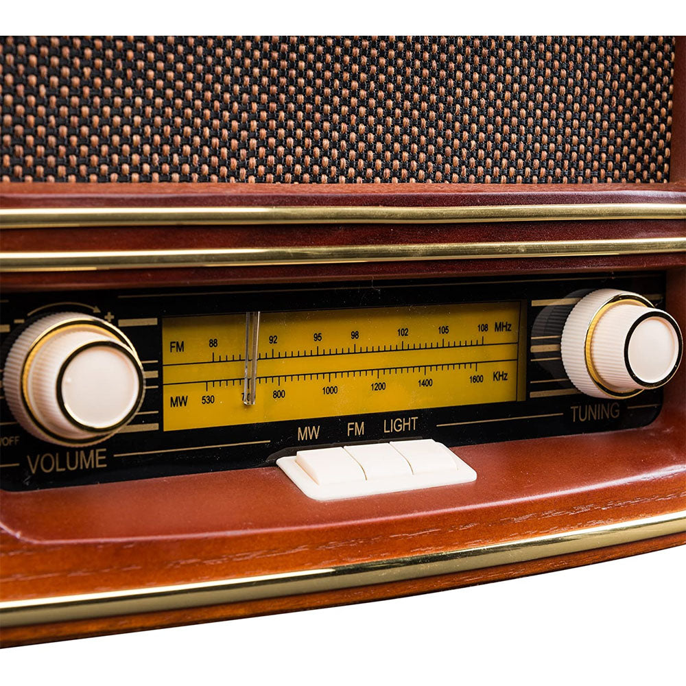 Roadstar FM AM Wood Effect Desk Radio | ROAHRA-1500