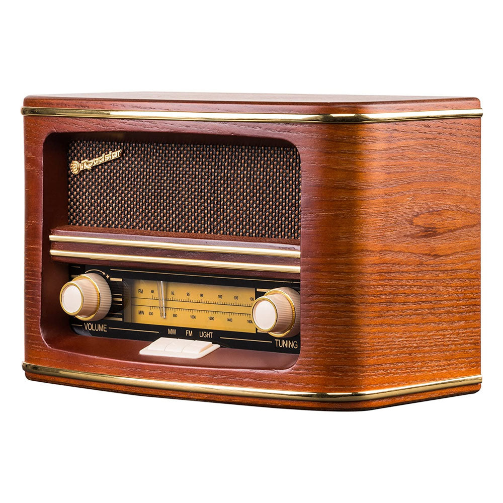 Roadstar Classic Vintage Style Radio Wood Effect | ROAHRA-1500UEMP