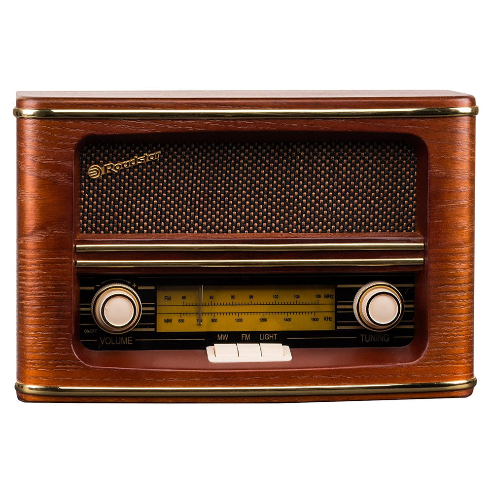 Roadstar Classic Vintage Style Radio Wood Effect | ROAHRA-1500UEMP