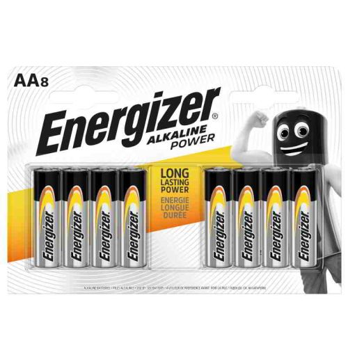 Energizer Alkaline Power AA Batteries - 8 Pack | 1809-40