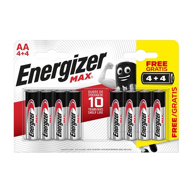 Energizer AA Batteries 4+4 (8 Pack) | XMS21BATTAA