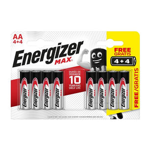 Energizer AA Batteries 4+4 (8 Pack) | XMS21BATTAA