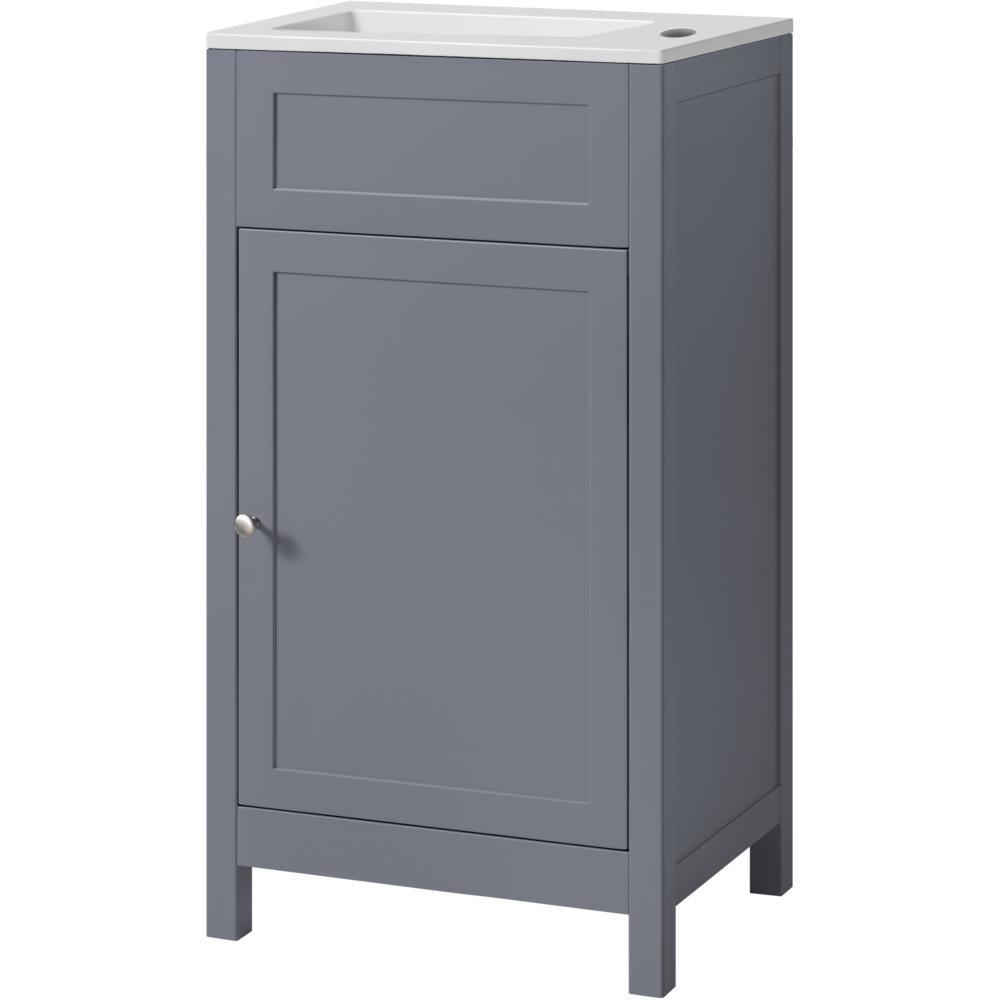 Turin Cloakroom Vanity Unit and Basin 46cm - Grey | 151684