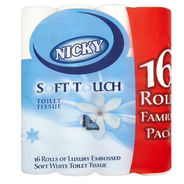 Nicky Toilet Tissue Paper 16 Pack