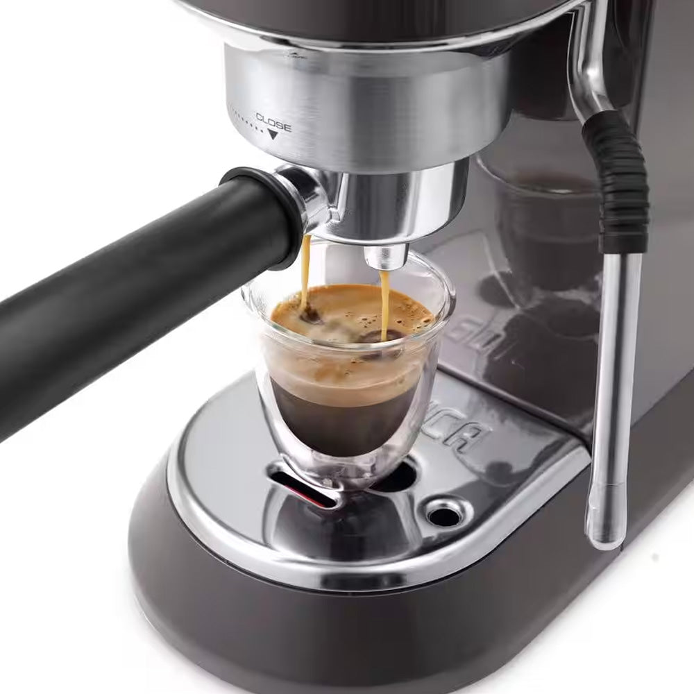 Delonghi New Dedica Arte Manual Espresso Coffee Machine - Grey | EC885.GY