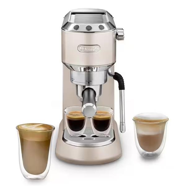DeLonghi New Dedica Arte Manual Espresso Coffee Maker - Beige Gold | EC885.BG