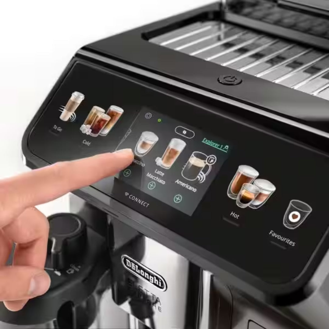 DeLonghi Eletta Explore Fully Automatic Coffee Machine - Titanium | ECAM450.86.T