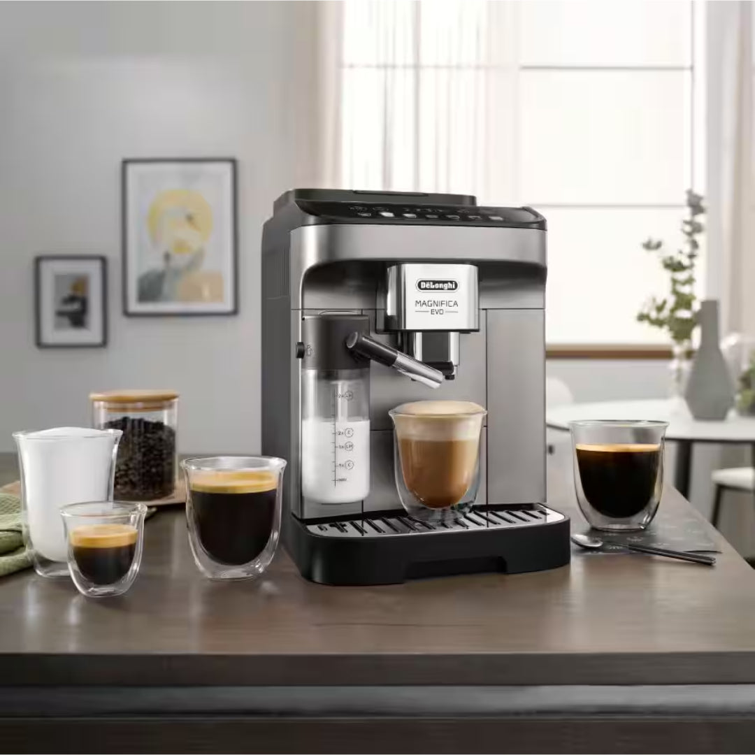 DeLonghi Magnifica Evo Automatic Bean to Cup Coffee Machine - Titanium Black | ECAM290.83.TB