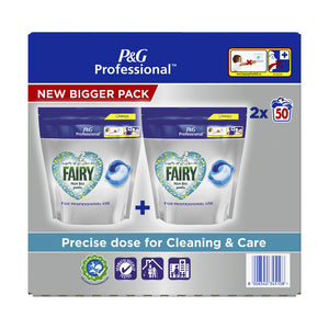 Fairy Professional Non Bio Washing Pods 100 Pack (2 x 50 Pack)