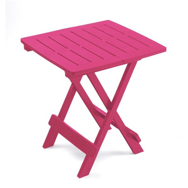 Adige Folding Table - Fuschia Pink