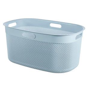 Curver Filo Laundry Basket Recycled 45 Litre - Stone Blue | CUR118815