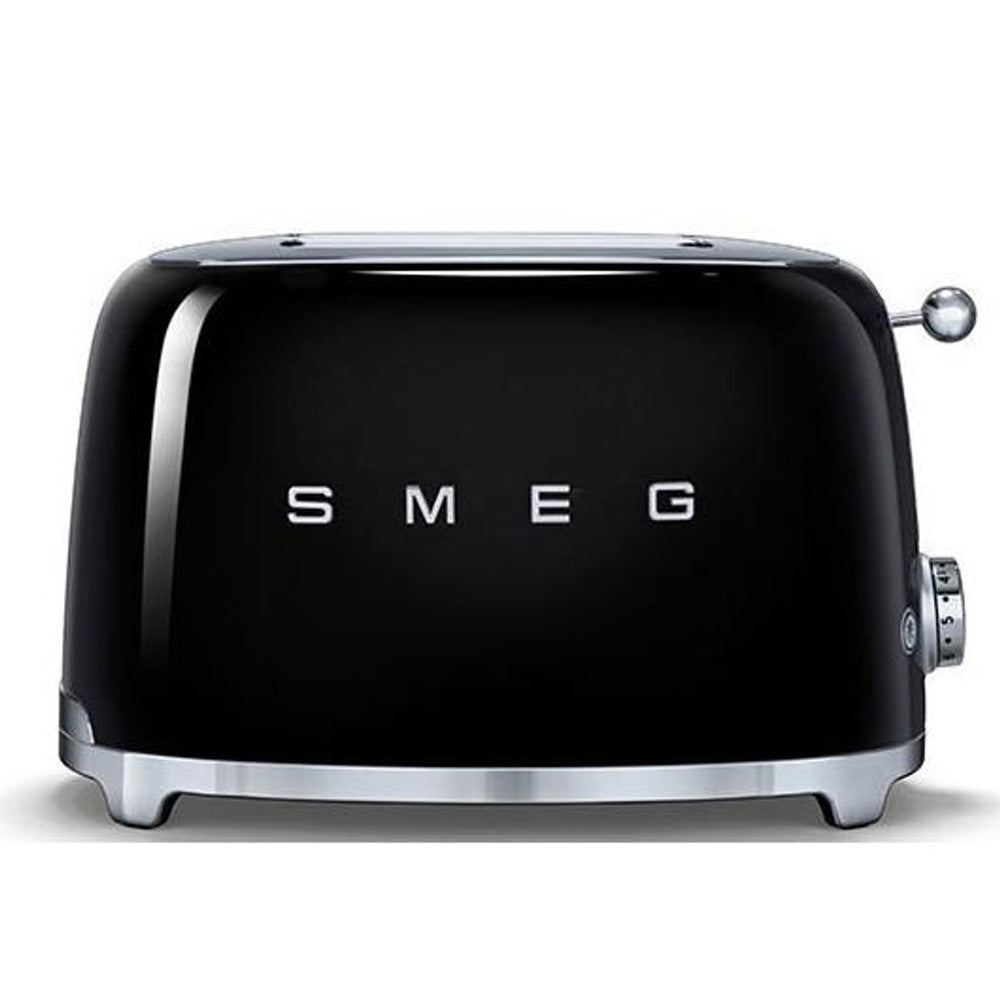 Smeg 50's Retro Style Aesthetic 2 Slice Toaster - Black | TSF01BLUK