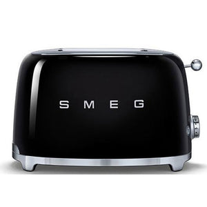 Smeg 50's Retro Style Aesthetic 2 Slice Toaster - Black | TSF01BLUK