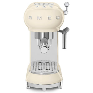 Smeg 50's Retro Style Espresso Coffee Machine - Cream | ECF01CRUK