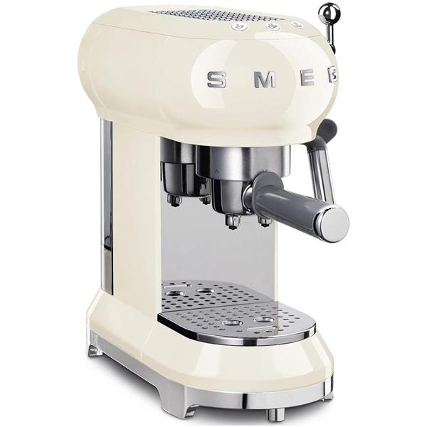 Smeg 50's Retro Style Espresso Coffee Machine - Cream | ECF01CRUK