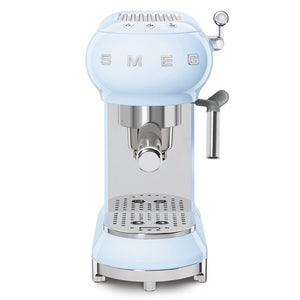 Smeg 50's Retro Style Espresso Coffee Machine - Pastel Blue | ECF01PBUK