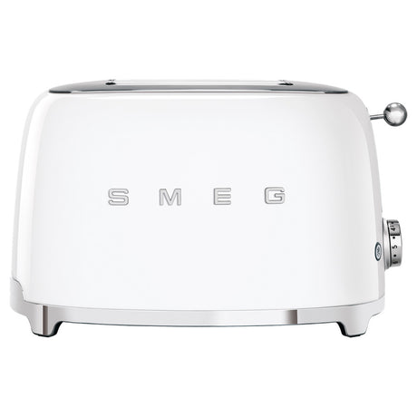 Smeg 50's Retro Style Aesthetic 2 Slice Toaster - White | TSF01WHUK