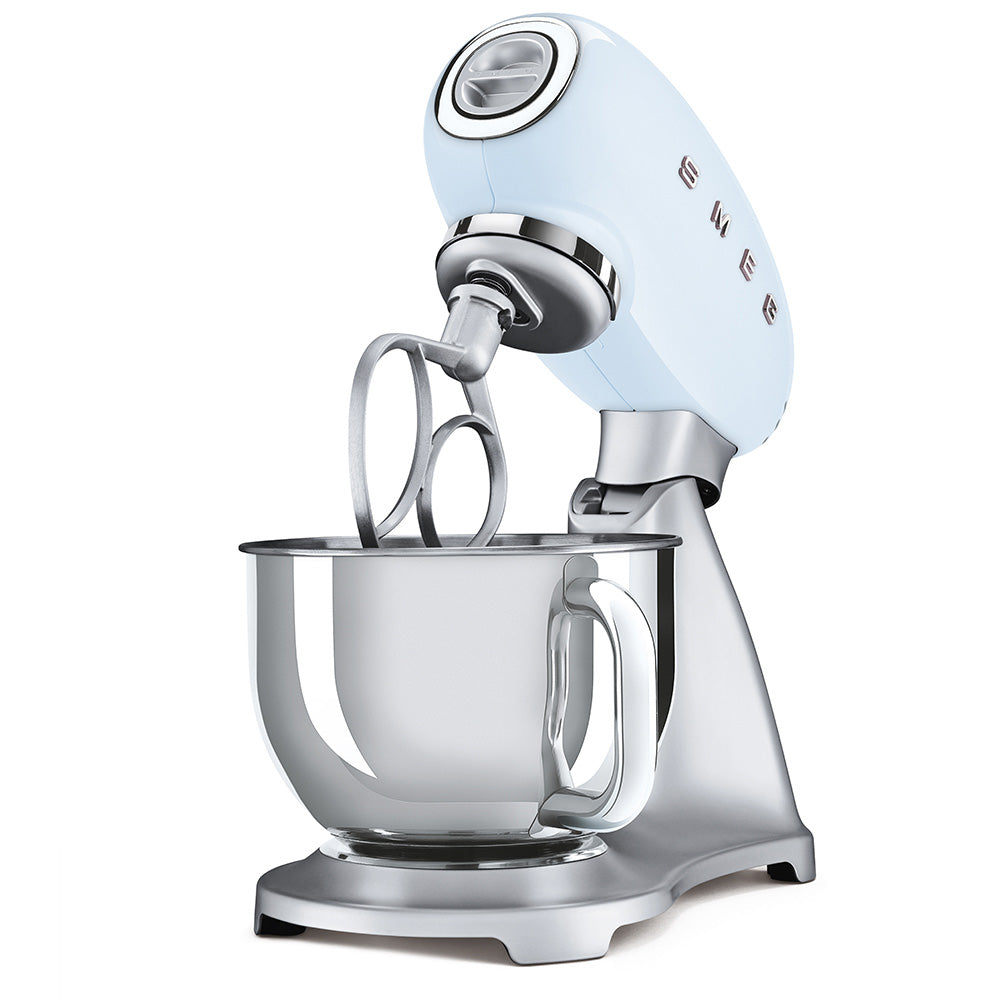 Smeg 50's Retro Style Stand Mixer - Pastel Blue | SMF02PBUK