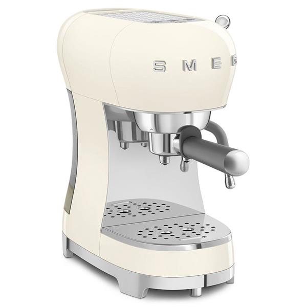 Smeg 50's Espresso Pump Coffee Machine - Cream | ECF02CRUK