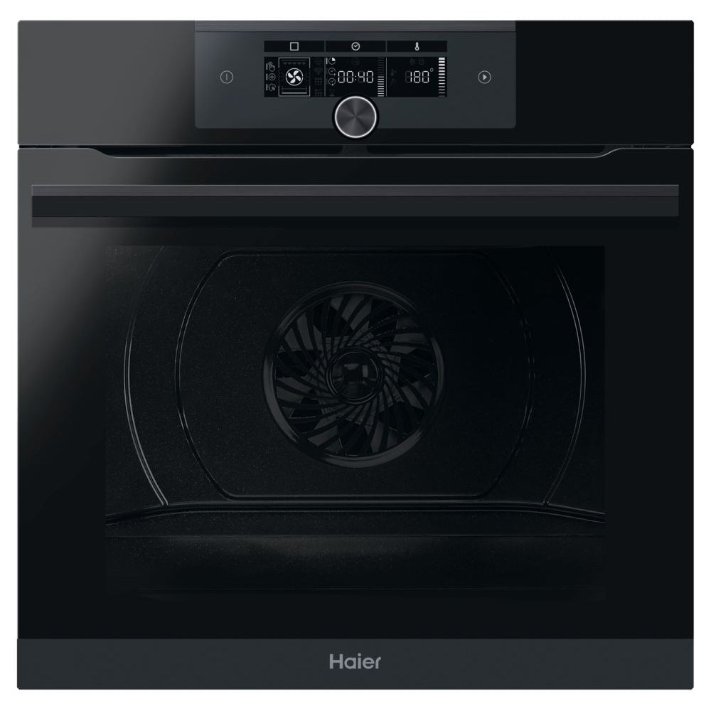 Haier I-Turn Series 6 70 Litre Built-In Electric Single Oven - Black | HWO60SM6F8BH