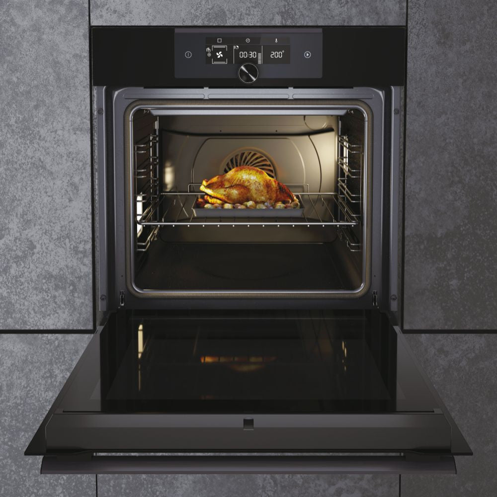 Haier I-Turn Series 6 70 Litre Built-In Electric Single Oven - Black | HWO60SM6F8BH