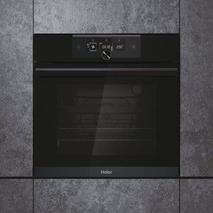 Haier I-Turn Series 6 70 Litre Built-In Electric Single Oven - Black | HWO60SM6F8BH