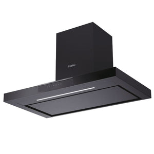 Haier I-Link 90cm Chimney Cooker Hood - Black | HATS9DS46BWIFI