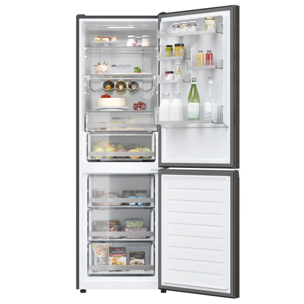 Haier Series 3 185cm 60/40 Fridge Freezer - Platinum Inox | HDW3618DNPD(UK)