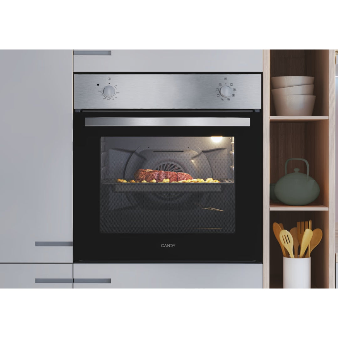 Candy 65 Litre Built In Electric Single Oven - Stainless Steel | FIDC X600