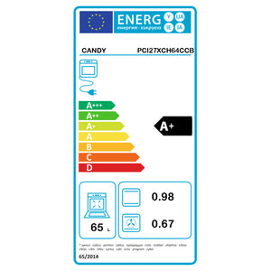 Candy Built In Electric Single Oven and Ceramic Hob Pack - Stainless Steel / Black | PCI27XCH64CCB