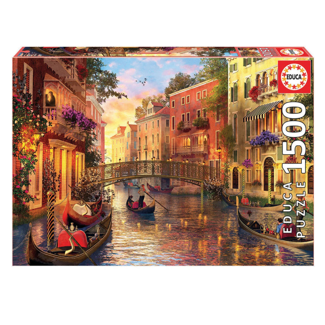 Educa Sunset in Venice Jigsaw Puzzle 1500 Piece | 18310