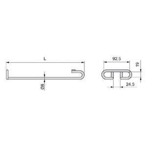 Wine Gin Cocktail Glass Holder 410mm Long | 2800010