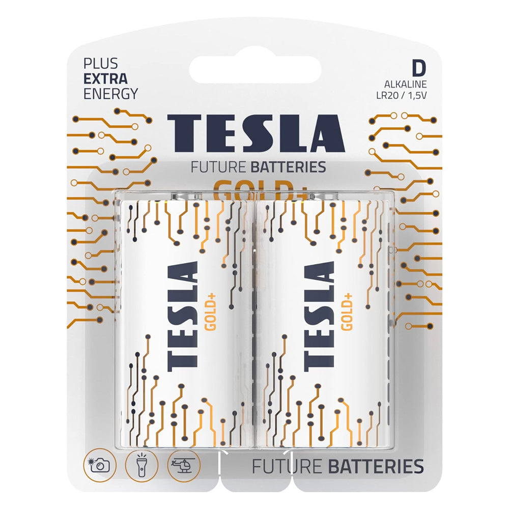 Tesla D Gold Batteries 2 Pack | 149-D_GOLD