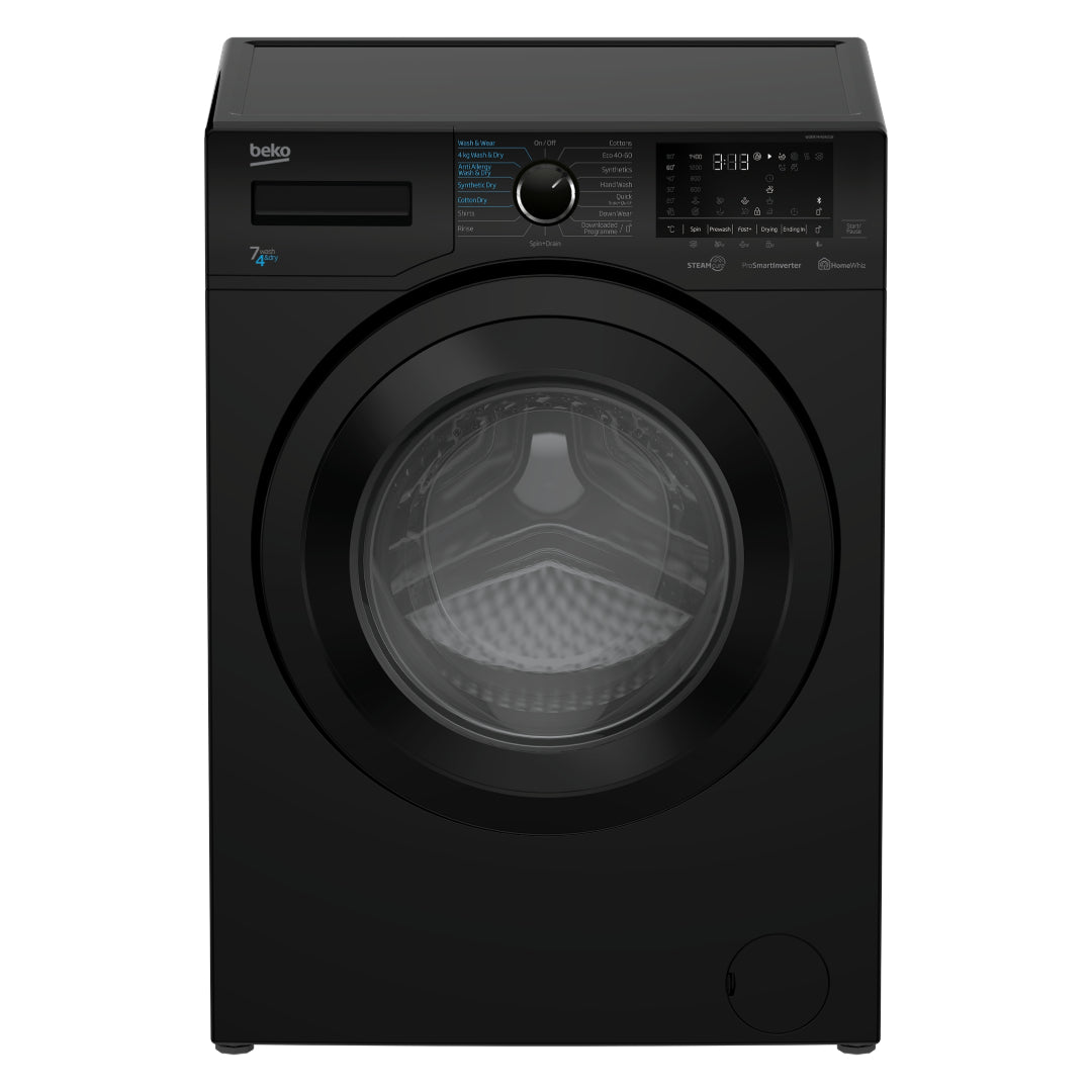 Beko 7kg Wash 4kg Dry Washer Dryer - Black | WDER7440421B