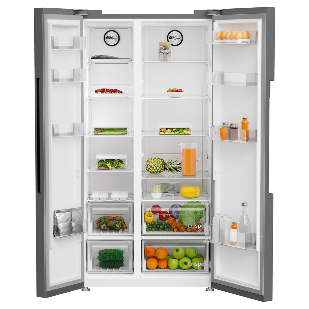 Beko American Style SBS Fridge Freezer - Silver | ASL1342S