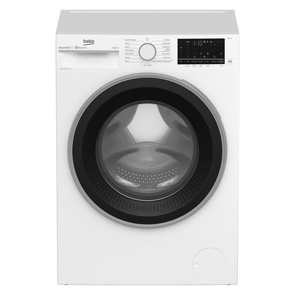 Beko 9kg 1600rpm Washing Machine IronFast Recycled Tub - White | B3W5961IW