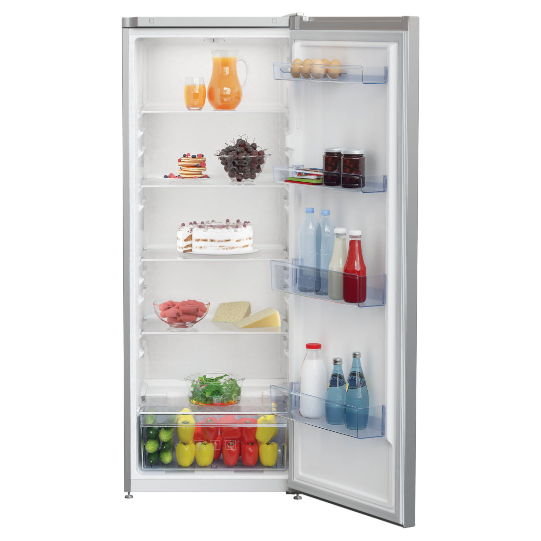 Beko 145.7cm Tall Larder Fridge - Matte Silver | LSG4545S