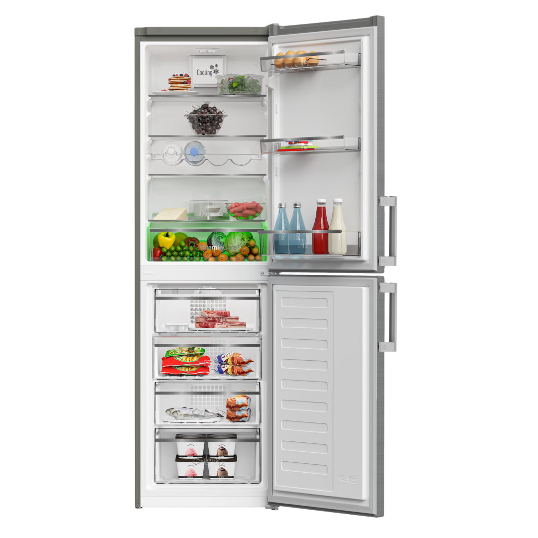 Blomberg 182.4cm Frost Free Fridge Frezzer with VitaminCare+ - Stainless Steel | KGM4574V