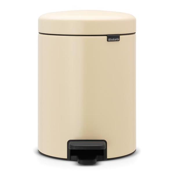 Brabantia 5 Litre New Icon Pedal Bin - Almond | 11242