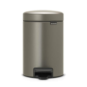 Brabantia 3 Litre New Icon Pedal Bin - Platinum | 113246