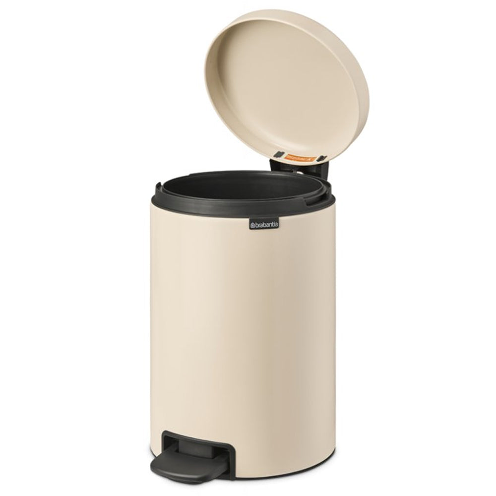 Brabantia 12 Litre New Icon Pedal Bin - Soft Beige | 149924