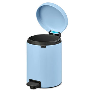 Brabantia 5 Litre New Icon Pedal Bin - Dreamy Blue | 202681