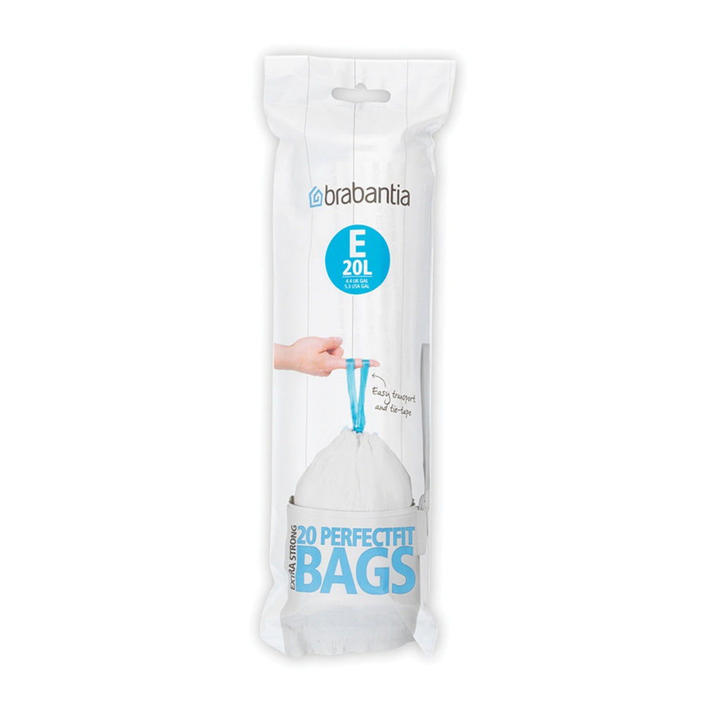 Brabantia E 20 Litre Extra Strong Bin Bags 20 Pack | 245329