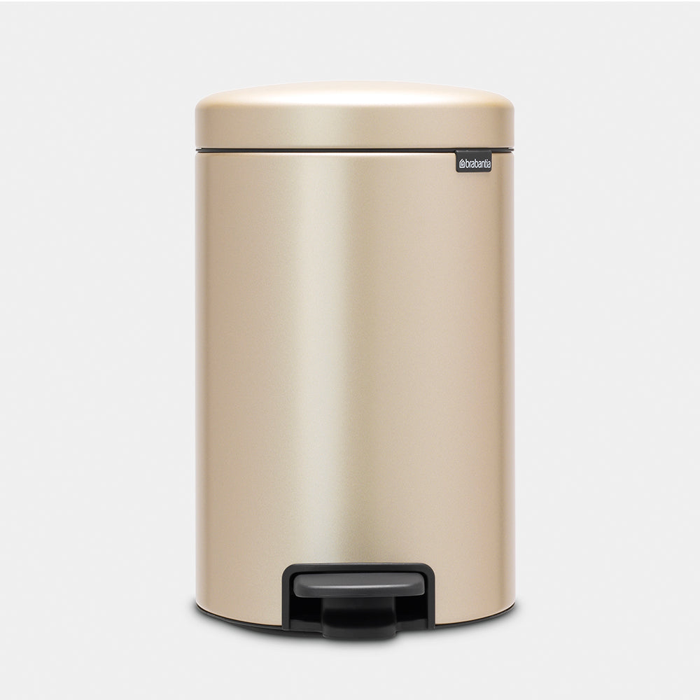 Brabantia 12 Litre New Icon Pedal Bin - Champagne | 30444