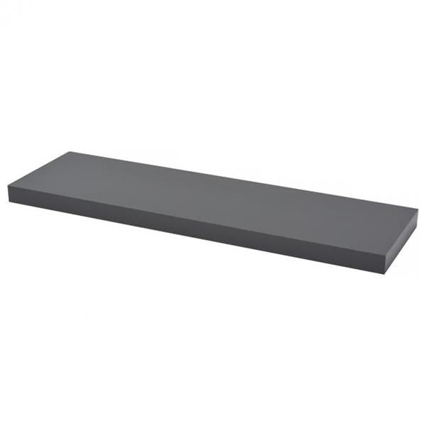 Duraline High Gloss Floating Shelving 60cm x 23.5cm - Grey | B1171718