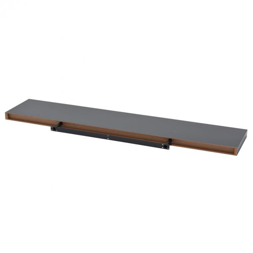 Duraline High Gloss Floating Shelving 118cm x 23.5cm - Grey | B1171719