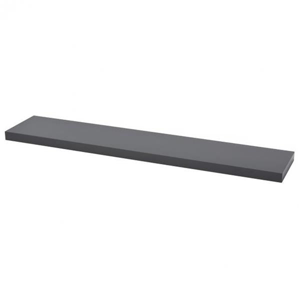 Duraline High Gloss Floating Shelving 118cm x 23.5cm - Grey | B1171719