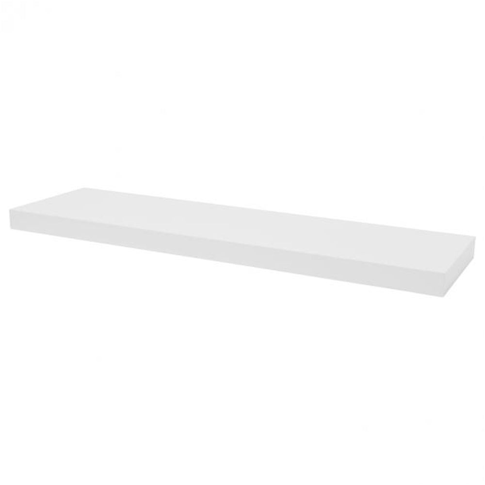 Duraline High Gloss Floating Shelving 80cm x 23.5cm - White | B1171744